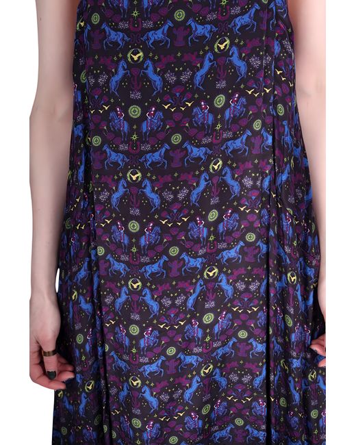 Any Old Iron Blue Soft Mini Rider Adjustable Dress