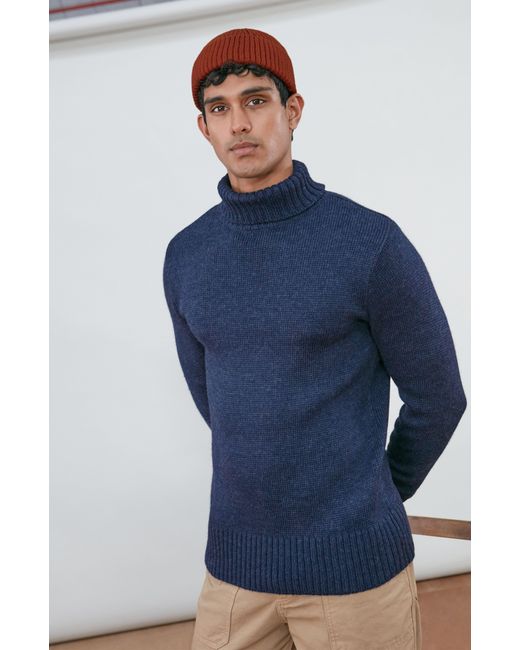 Paul James Knitwear Blue The Fitted Submariner for men