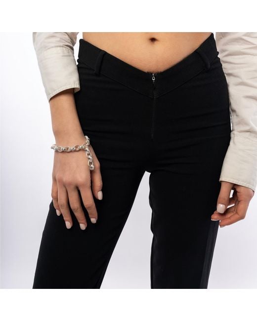 Spero London Metallic Sterling Pave Bachelor's Large Belcher Chain Bracelet