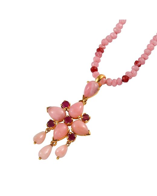 Emma Chapman Jewels Red Opal Ruby Pendant