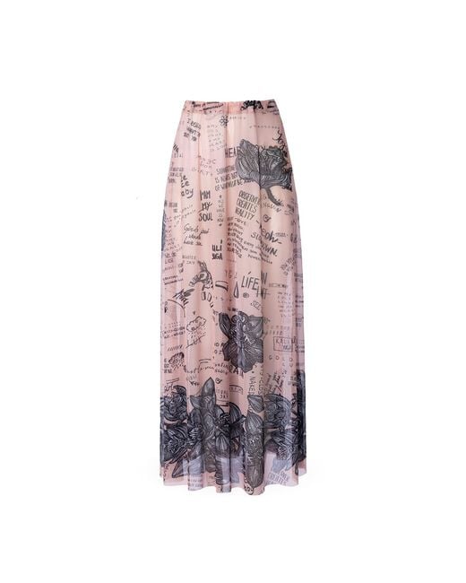 Rodasoleil Smart Swimwear Pink Neutrals Tan-Through Mesh Lightweight Beach Skirt Nude Body-Art