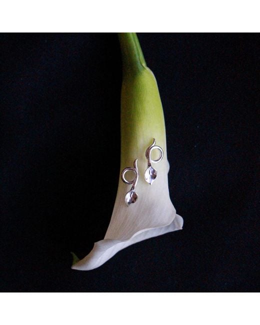 Agora Jewellery Metallic Calla Earrings