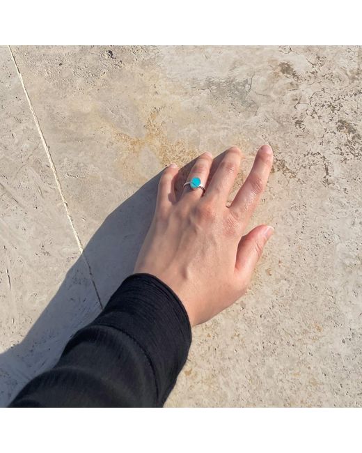 Fi Collection Blue Sterling Ring