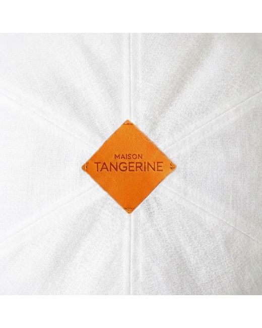 Maison Tangerine Purple Terry Cotton Baseball Cap