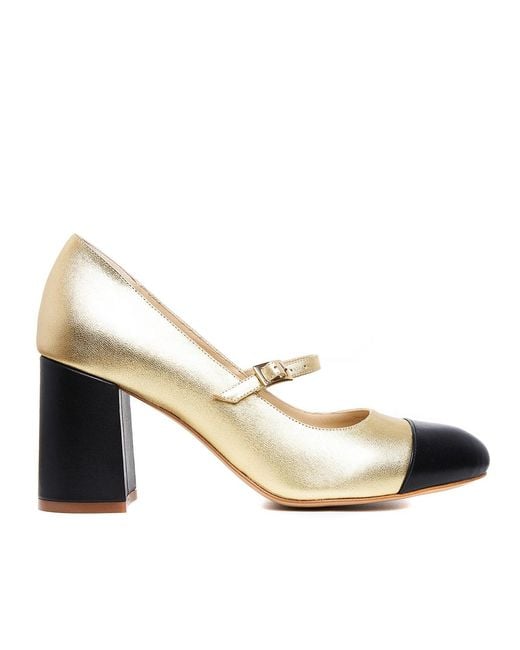 Ginissima Metallic Carrie Round Toe Mary-Jane