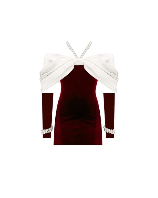 Nur Karaata Red Lady Of Thrones Mini Dress