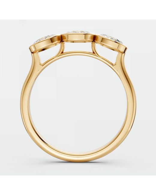Aya Fine Jewelry Metallic Minimalist 1.03 Ctw Rose Cut Lab Diamond Ring