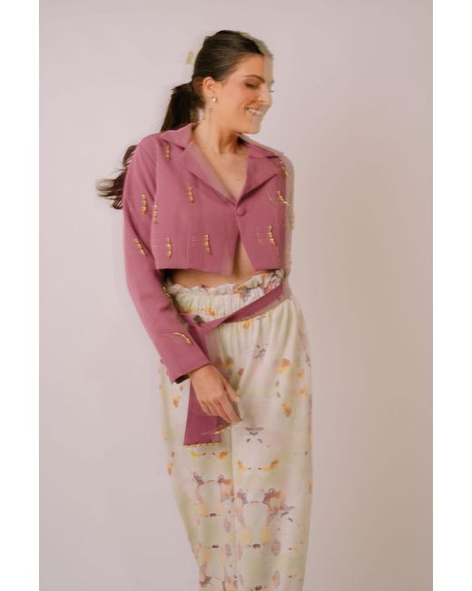 San Malo Purple Lara Blazer