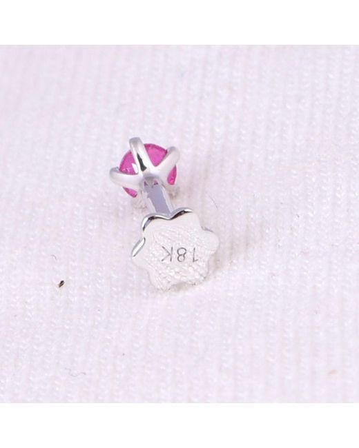 Cervin Blanc Pink Ruby Nose Pin Screwbacks Natural Gemstones Stud Nostril Piercing