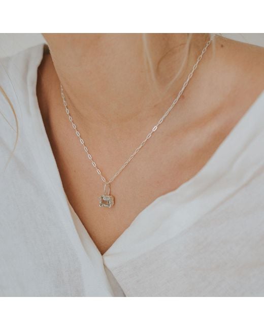 Dainty London Metallic Large Quartz Necklace
