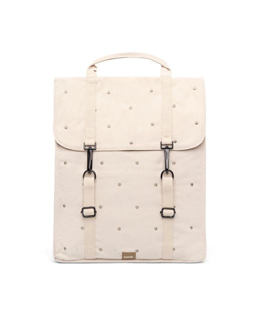 Lefrik Natural Handy Backpack Ecru Dots