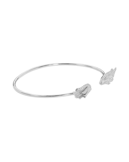 BLOOMTINE | Earth Angel HQ Metallic Angel Wings Premium Sterling Bangle