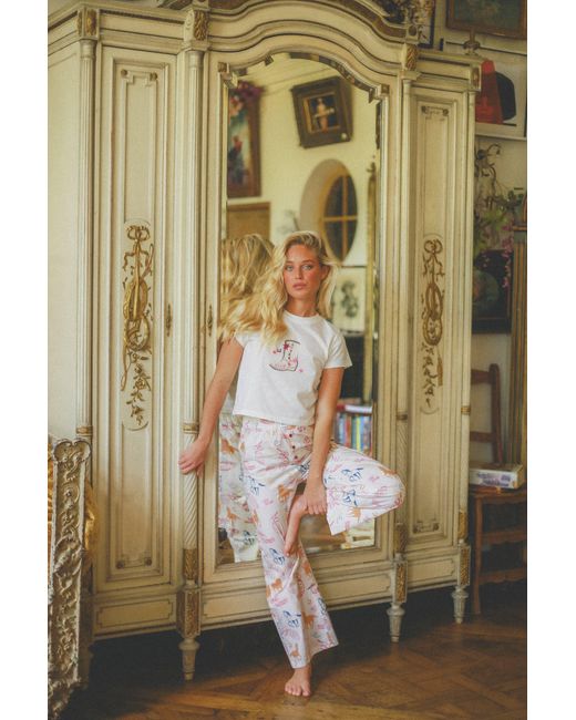 Wild Lovers White Roselie Pjyama Trousers