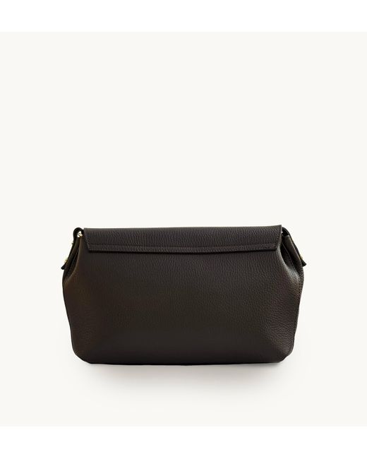 Apatchy London Black The Maisie Maxi Chocolate Leather Bag