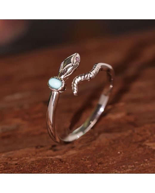 Azura Jewelry New York Metallic Serpentine Ring Vermeil