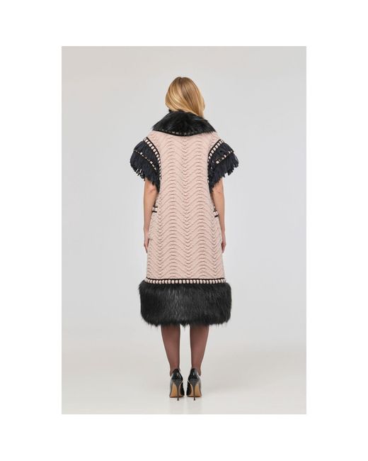The Extreme Collection Black Faux Fur Waistcoat Edward