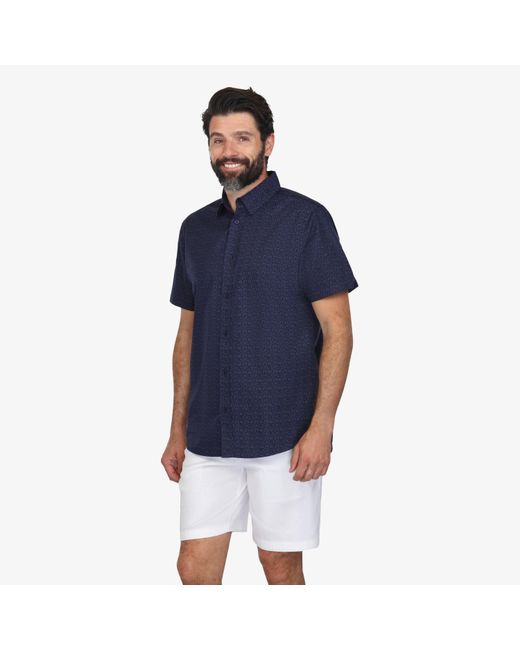 Vustra Blue Nightfall Button-Down Shirt for men