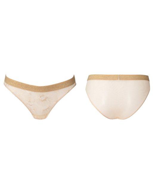 Bott Lingerie Black Neutrals Crush Lace Brief – Champagne