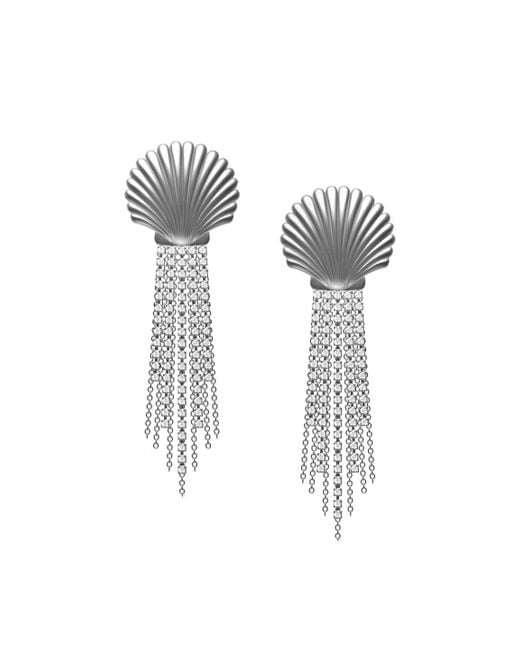 Adriana Pappas Designs Metallic Scallop Shell Drops