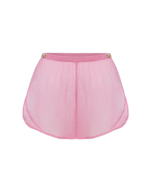 Adriana Pappas Designs Pink Stella Shorts Pearl