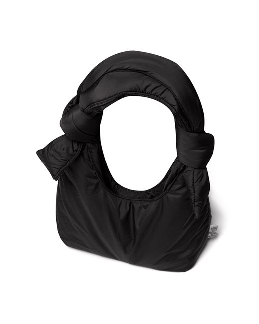 Lefrik Black Biwa Mini Puffy Shoulder Bag Bloom