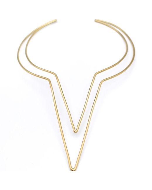 Lala Salama Metallic V-Line Choker