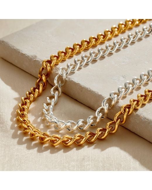Posh Totty Designs Metallic Chunky Curb Chain Necklace