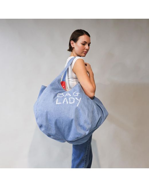 Love and Nostalgia Blue Bag Lady Denim Bag