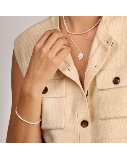 Dower & Hall White Starry Sky Talisman Necklace
