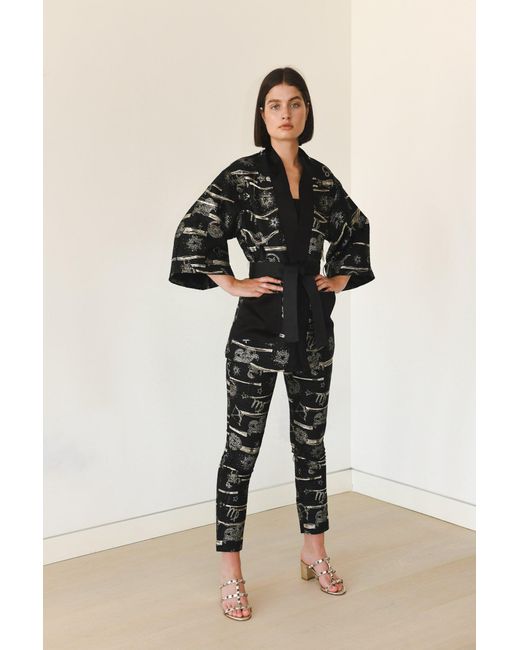 GeeGee Collection Zodiac Trousers Black