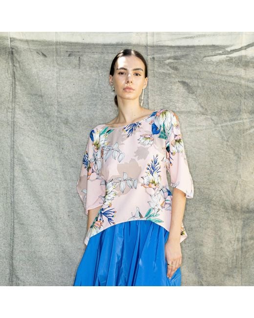 Bianca Popp Multicolor Puff Blouse With Flaps