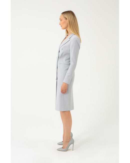 InAvati Gray Light Dustcoat Type Dress