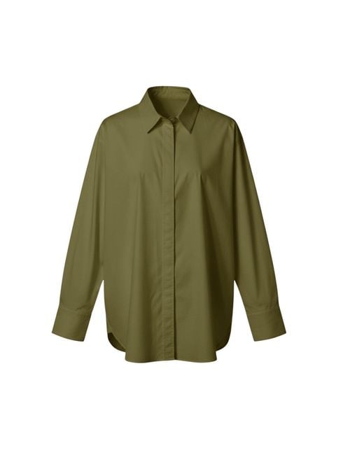Lindsay Nicholas New York Green Marcia Oversized Shirt