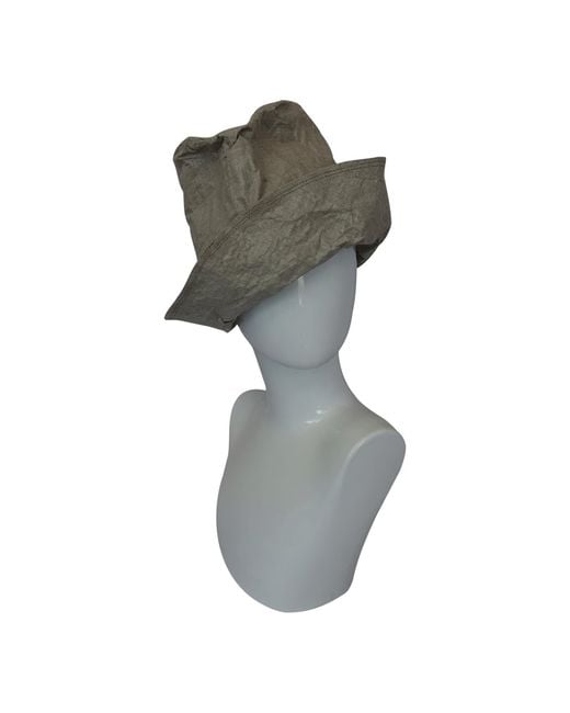 Romer Millinery Gray Neutrals Morphy Moldable Natural Linen Travel Trilby