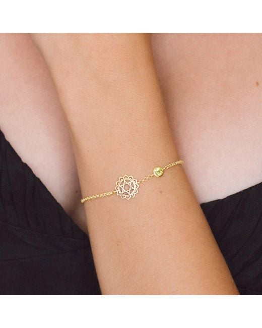 Charlotte's Web Jewellery Metallic Heart Chakra Vermeil Bracelet