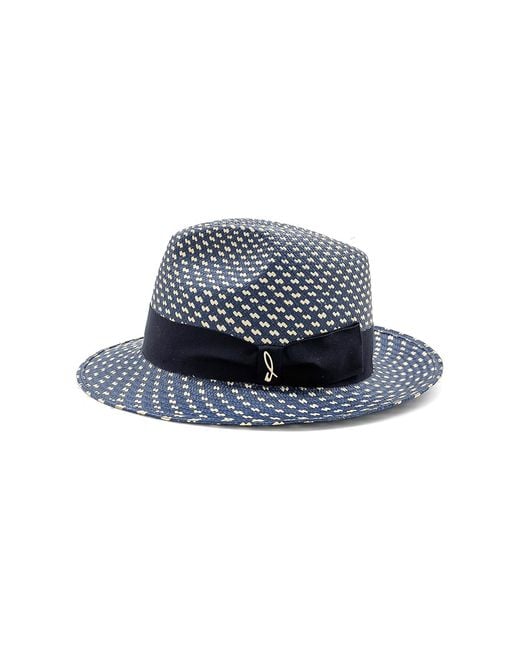 DORIA 1905 Blue Panama Combinado Drop Hat for men
