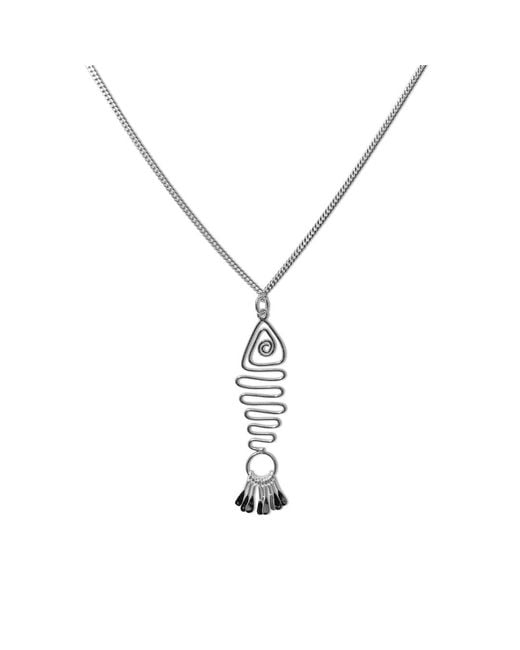 FV Jewellery Metallic Bijoux Fish Necklace