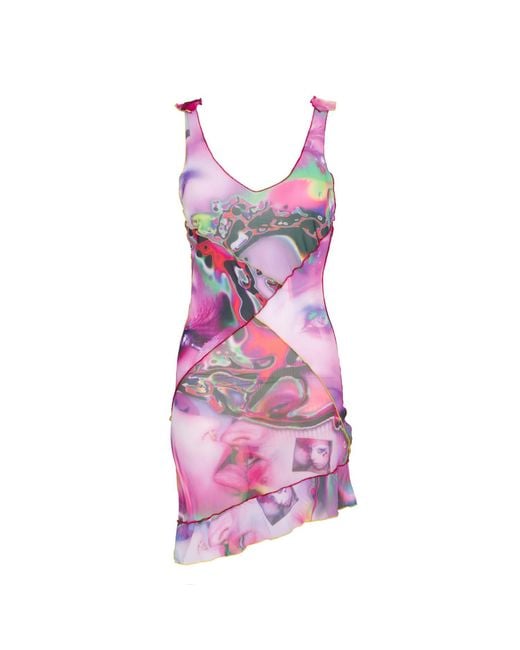Paloma Lira Pink Three Way Punk Kiss Dress
