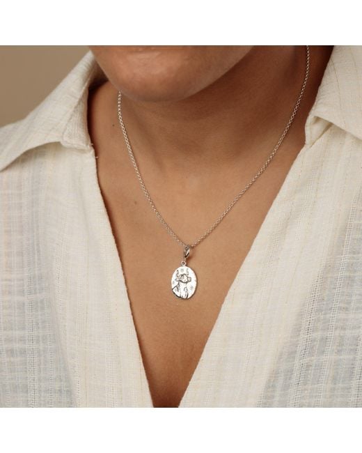 Lily Charmed Metallic Sterling Taurus Zodiac Charm Necklace