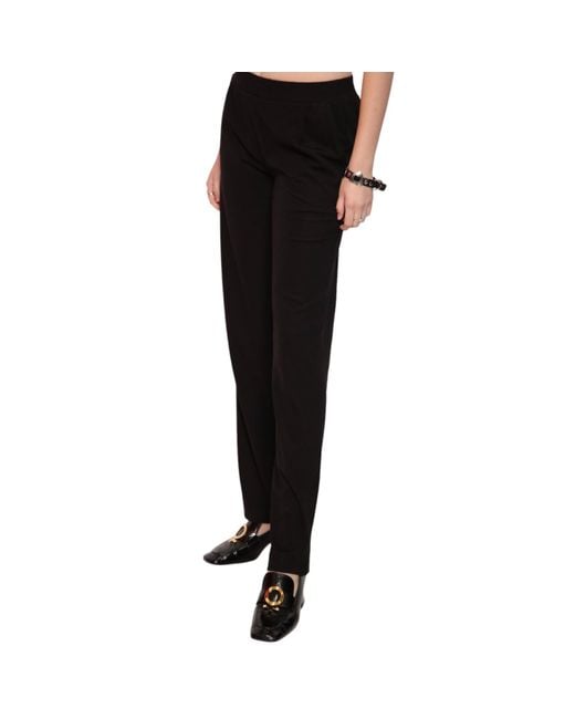 Miracles Manifester Black Mid-Rise Straight Leg Pants