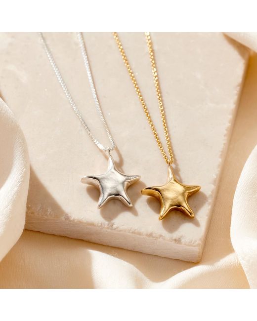 Posh Totty Designs Metallic Chunky Star Pendant Necklace