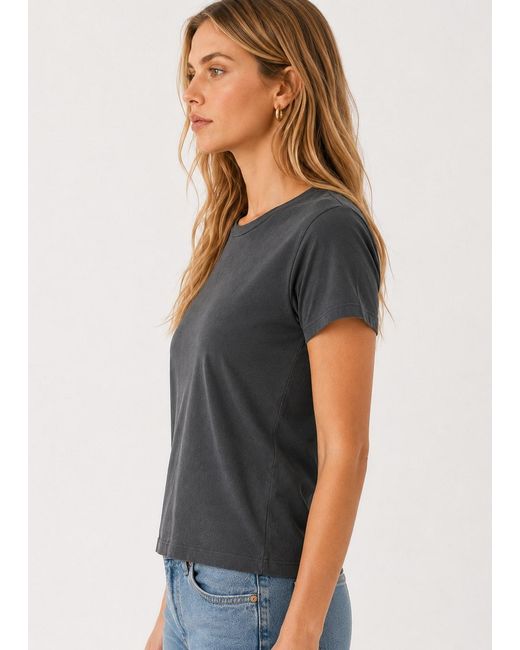 NOEND Black Supima Cotton Crew Neck Tee