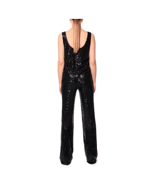 AGGI by HALEWSKI Black Raya Obsidian Sequin Tank Top