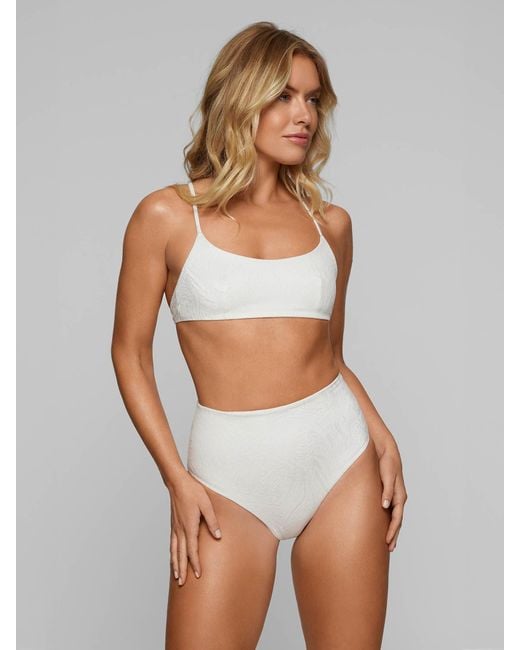 Baíah White Aurora Balconette Bikini Top