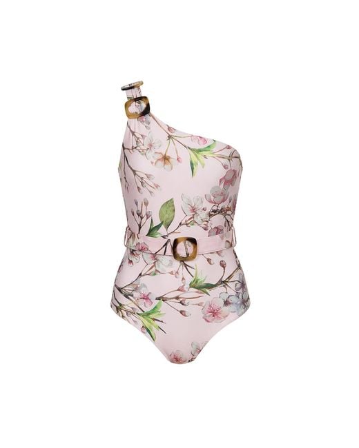 Nur Karaata Pink Marbella Muse Swimsuit