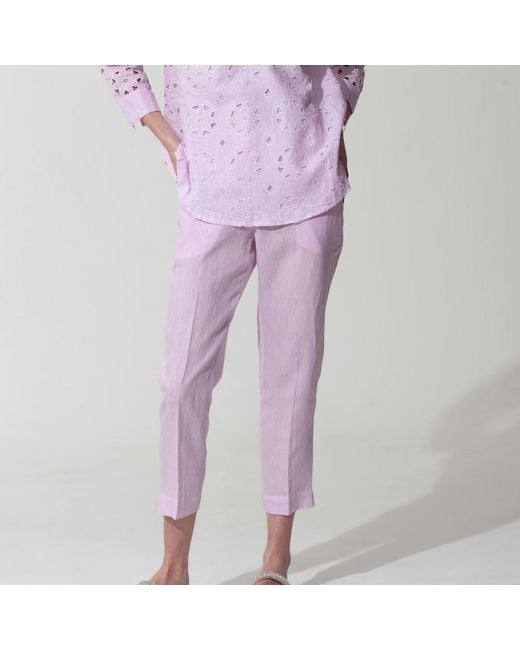 MARICEL Purple Capri Trousers