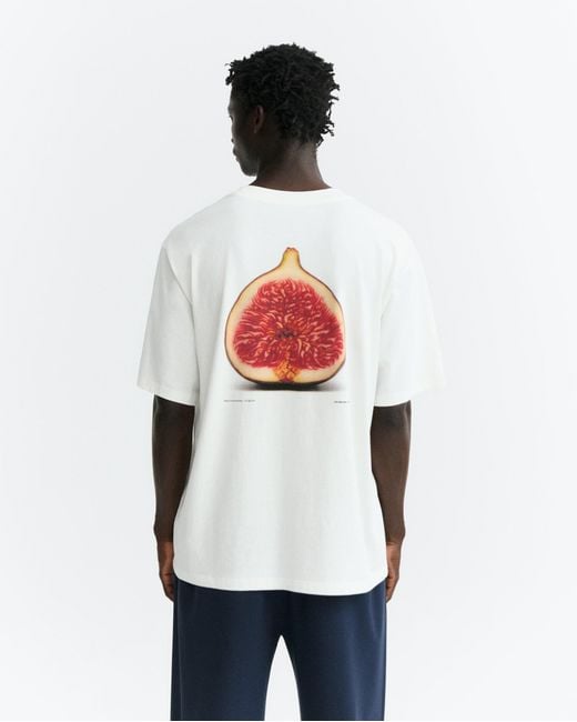 Thinking Mu White Figa Eric Oversize T-Shirt for men