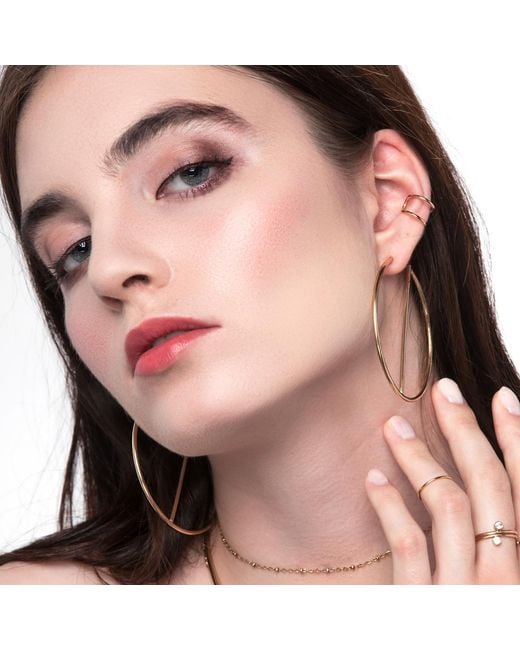 Glamrocks Jewelry Metallic Glam Hoops