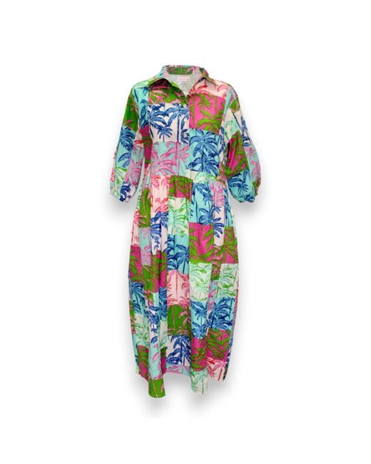 Mary Marshmallow Blue Frannie Dress Long