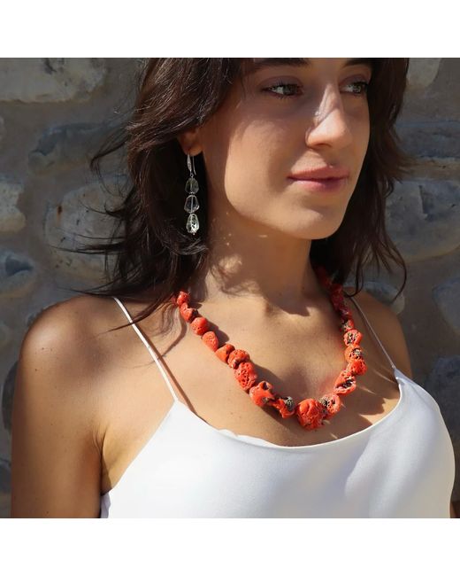 Mineralgems•Studio Red Sardinian Coral Necklace